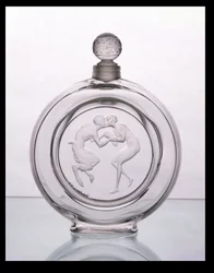 Le Baiser du Faune, klar glass duftflaske for Molinard av Lalique