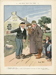 Illustrasjon av Ricardo Flores (1878-1918) i Le Rire, 20.7