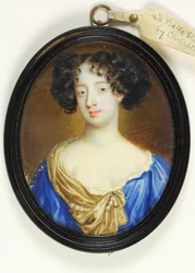 Frances Teresa Stuart, hertuginne av Lennox og Richmond (akvarell på vellum)
