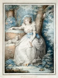 Fru Fitzherbert (farge litho)