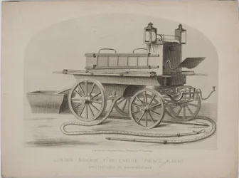 London Brigade brannbil 'Prince Albert', ca 1880