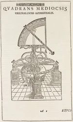 Tycho Brahes kvadrant (omvendt), ca 1577