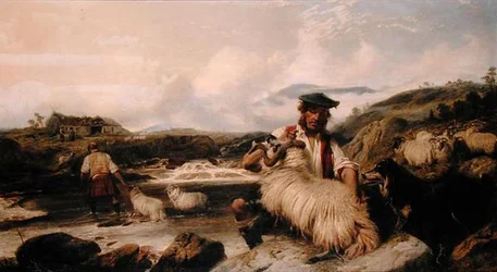 The Scottish Shepherds (olje på lerret)