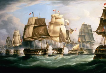 Slaget ved Trafalgar, 21. oktober 1805, Midt på dagen (olje på lerret)