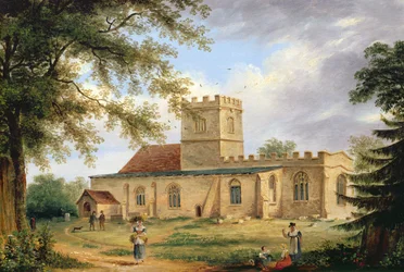 Whittlesford Church (olje)