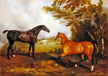 Ridescene (olje på lerret)