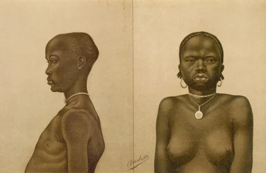Waganda-gutt og Dinka-jente, fra 