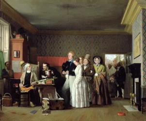 Sjømannens bryllup, 1852 (olje på stoff)