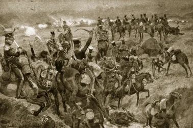 Charge of the Dragons at Talavera, illustrasjon fra 