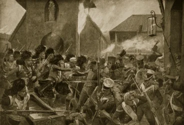 The 42nd Highlanders at Corunna, illustrasjon fra 