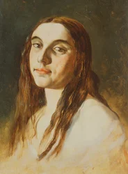 Portrett av en gal dame