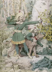 Skisse av Robin Hood, 1852