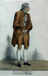 Mr William Farren (1786-1861) som Sir Peter Teazle