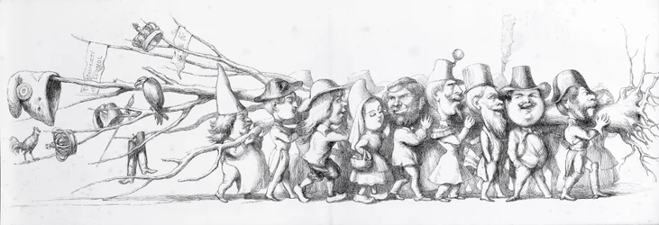 Franske besøkende til den store utstillingen, 1851
