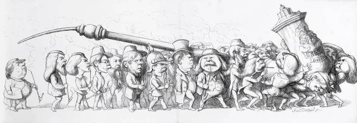 Tyske besøkende til den store utstillingen, 1851