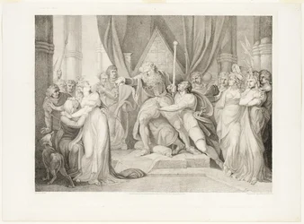Lear kaster ut sin datter Cordelia