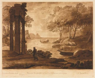 Liber Veritatis: nr. 200, A View on the Sea Shore, med historien om Jesus
