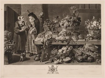 De fire markedene: Fruktmarkedet, 1775.