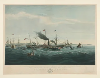 Til minne om etableringen av Steam Navigation mellom Storbritannia og Amerika