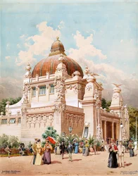 Vienna Jubilee Expo 1898. Paviljongen i Wien, 1898.