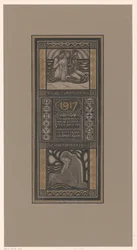 Veldedighetskalender for 1917 Det er allerede en forventning eller en påminnelse: Velviljekalender til fordel for kreftinstitutter i Rotterdam og Amsterdam (tittel på objekt)