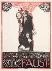Plakat som reklamerer for Goethes "Faust"
