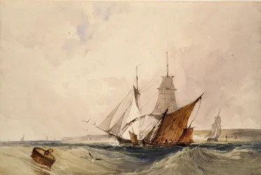 Frakt utenfor Kent-kysten, c1820-tallet