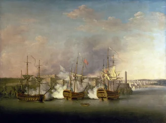 Syvårskrigen (1756–1763): Bombingen av Morro Castle (Cuba) 1. juli