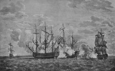 The Buckingham and the Florissant, c1760