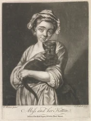 Frøken og kattungen hennes (Rural Life)