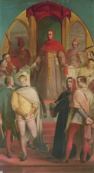 Prins Henrik (1387-1422) anerkjenner autoriteten til dommer Gascoigne (ca. 1350-1419) 1845