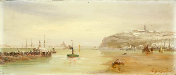 Fyret utenfor Cardiff Docks