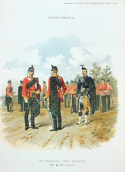 The Highland Light Infantry, fra tillegget til Art and Navy Gazette, 7. desember, 1895