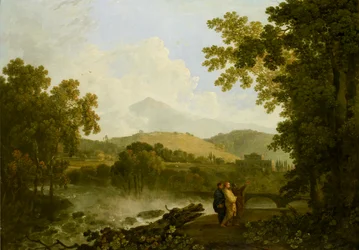 Cicero og hans to venner, Atticus og Quintus, i villaen hans i Arpinum, 1769-1770