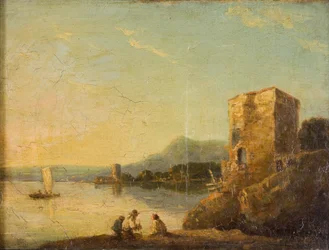 Kystscene nær Napoli, c1750-1780.