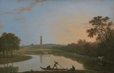 Kew Gardens: The Pagoda and Bridge [1985, Cormack, YCBA Concise Catalogue]
