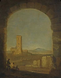 Torre del Fiscale, nær Roma, Italia, ca. 1775 (olje på lerret)