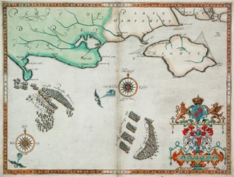 De engelske og spanske flåtene mellom Portland Bill og Isle of Wight 2.–3. august 1588