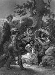 James, hertug av Monmouth, uekte sønn av Karl II (gravering)