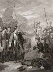 Oliver Cromwell undertrykker Burford-mytteriet. (skrive ut)