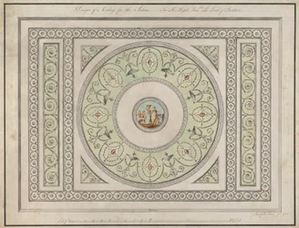 Headfort House, Irland: Saloon Ceiling