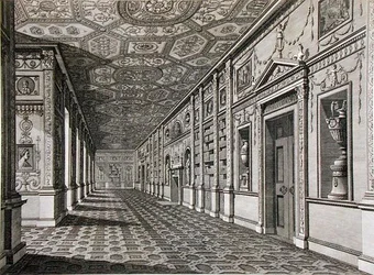 Biblioteket ved Syon House, bygget 1760-69 (gravering)