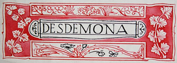 Desdemona, fra Shakespeares heltinner av Anna Murphy Jameson