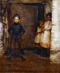 In the Doorway (olje på lerret)