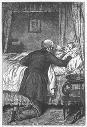 Scene fra Scenes of Clerical Life av George Eliot, 1883