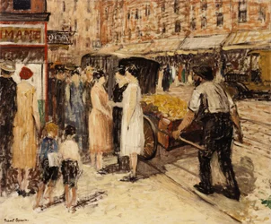 Lower East Side, ca. 1930 (olje på lerret)