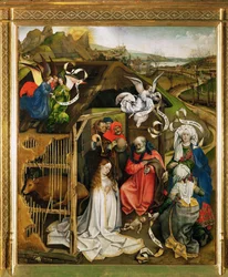 Jesu fødsel. Hyrdenes tilbedelse. 1420–1430 (olje på tre)