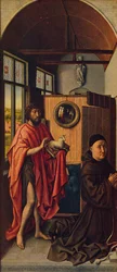 St. Johannes døperen og fransiskanermesteren Henrik av Werl, 1438, c1934