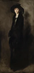 Dame i svart fløyel (portrett av Eulabee Dix Becker) 1911 (olje på lerret)