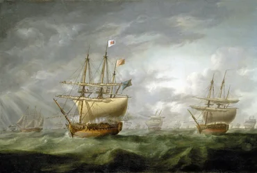 Tapet av HMS «Ramillies» i september 1782